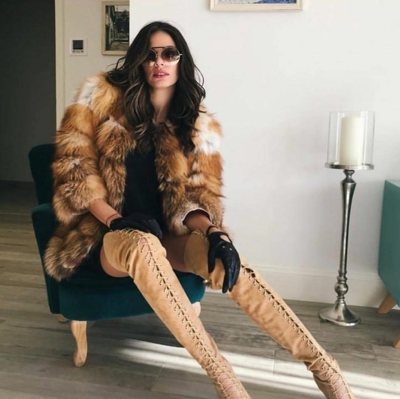 🎉HP VTG 70s Gimbels Patchwork Fur Coat - Picture 7 of 16